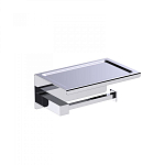 Бумагодержатель с полкой для телефона Timo Selene 10044/00 хром 250_100_Array